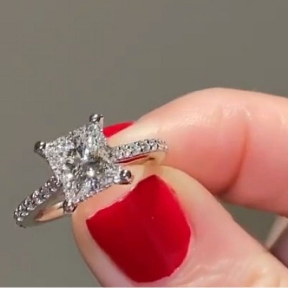Solataire Simulated Diamond Ring 7